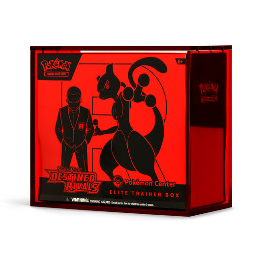 Ruby Red Acrylic ETB Case With Magnetic Lid