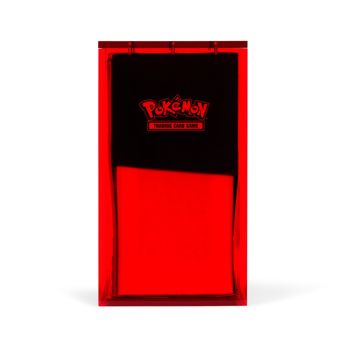 Ruby Red Acrylic ETB Case With Magnetic Lid