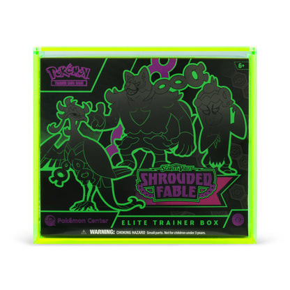 NEON Green ETB Acrylic Case With Magnetic Lid