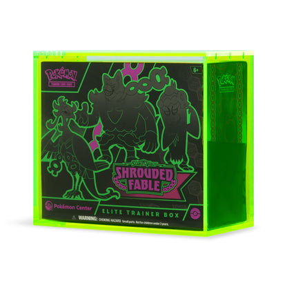 NEON Green ETB Acrylic Case With Magnetic Lid