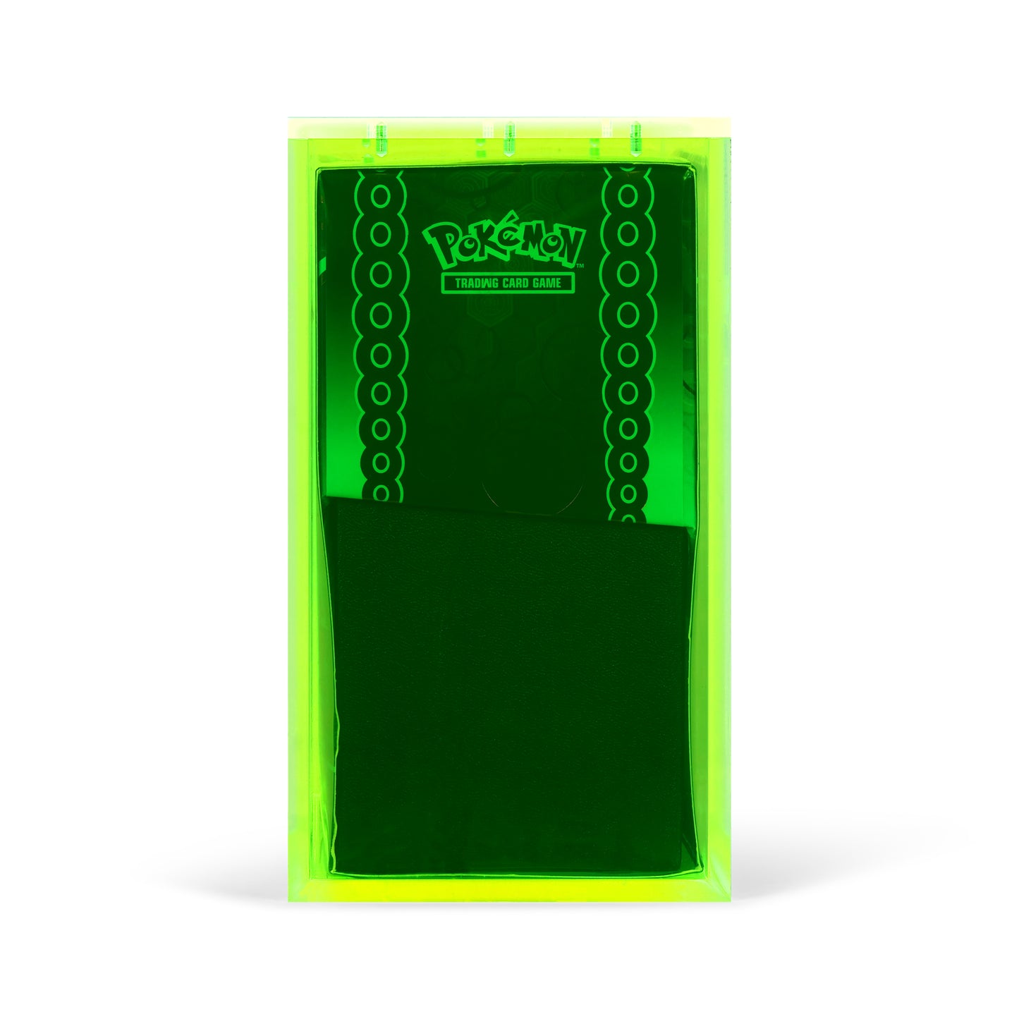 NEON Green ETB Acrylic Case With Magnetic Lid
