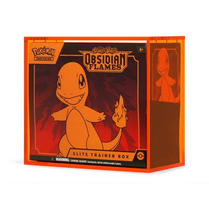 Orange Acrylic ETB Case With Magnetic Lid