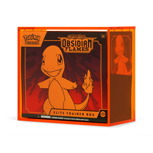 Orange Acrylic ETB Case With Magnetic Lid