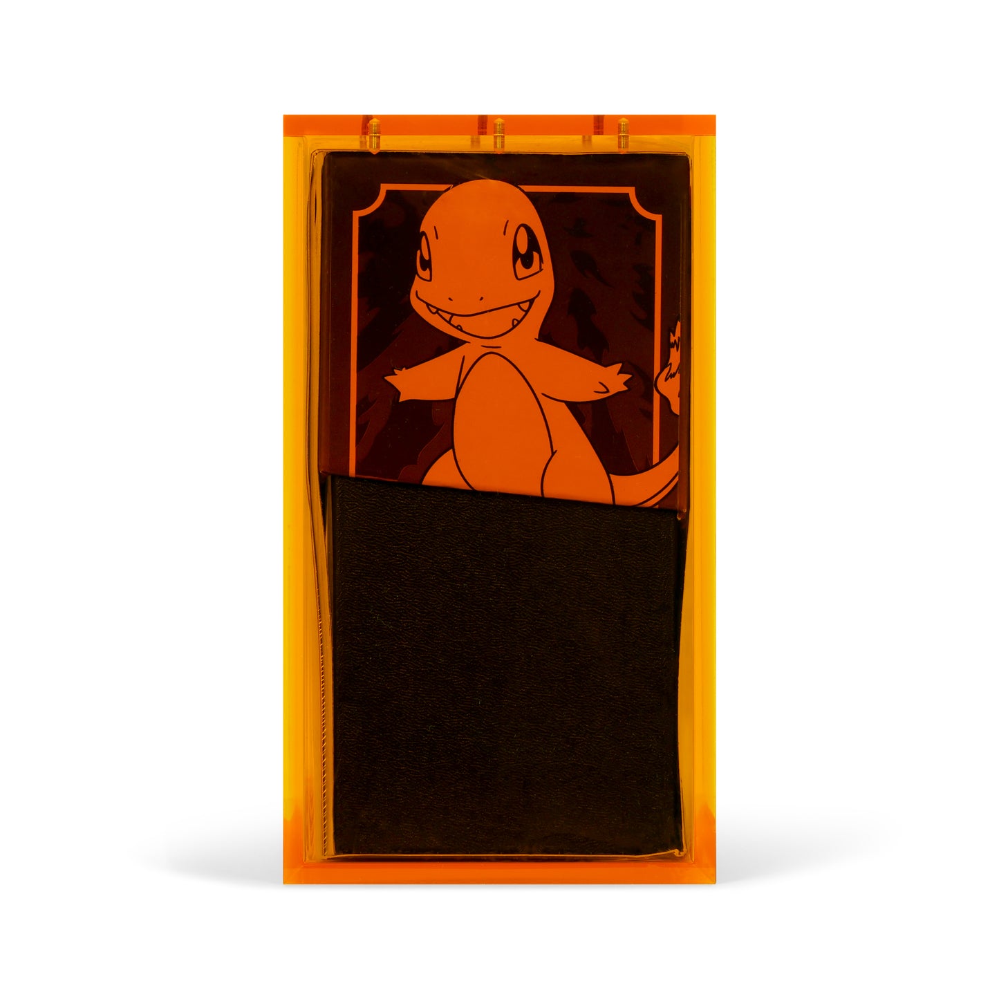 Orange Acrylic ETB Case With Magnetic Lid
