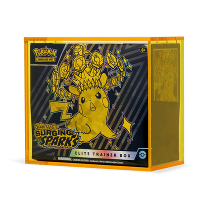 Electric Yellow Acrylic ETB Case With Magnetic Lid