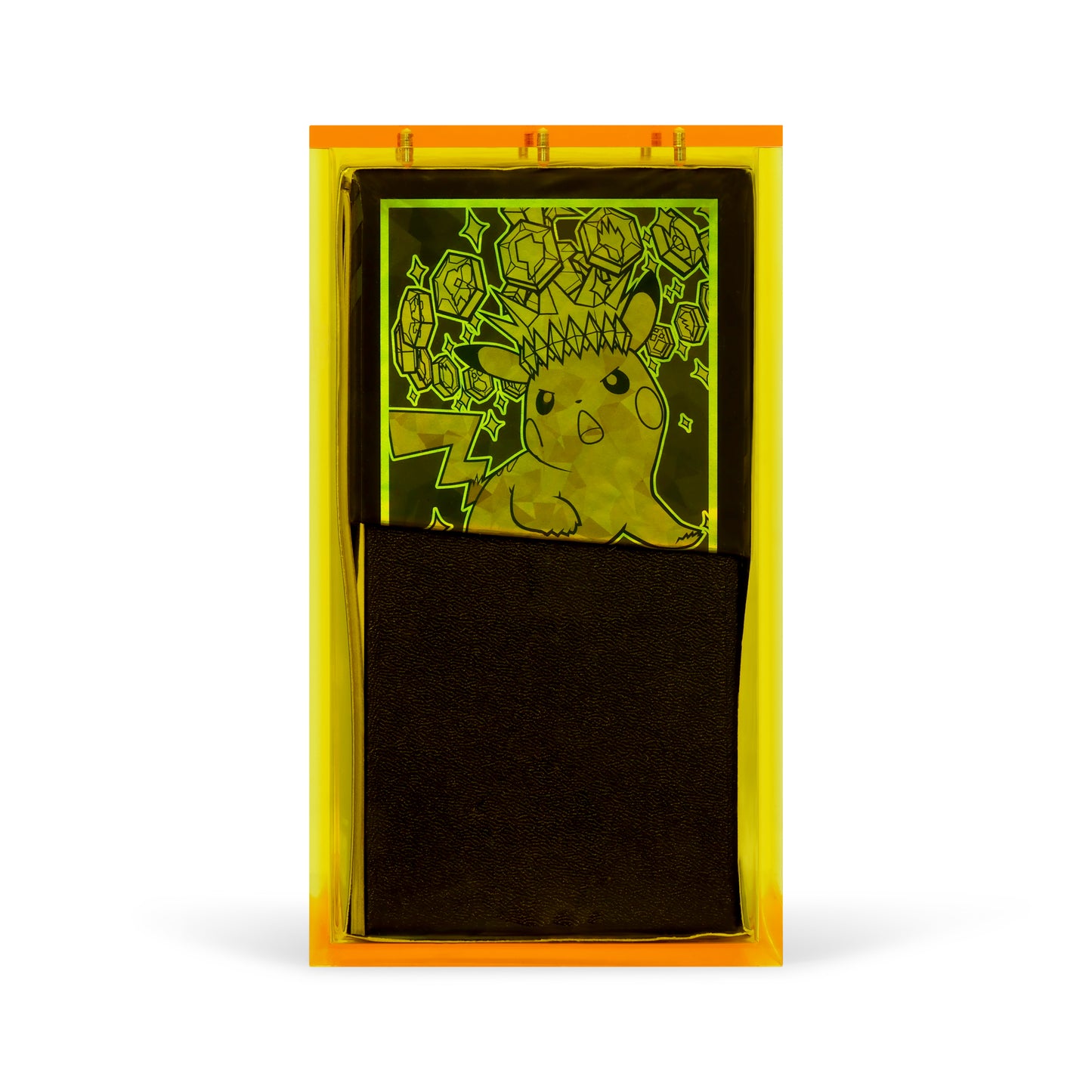 Electric Yellow Acrylic ETB Case With Magnetic Lid
