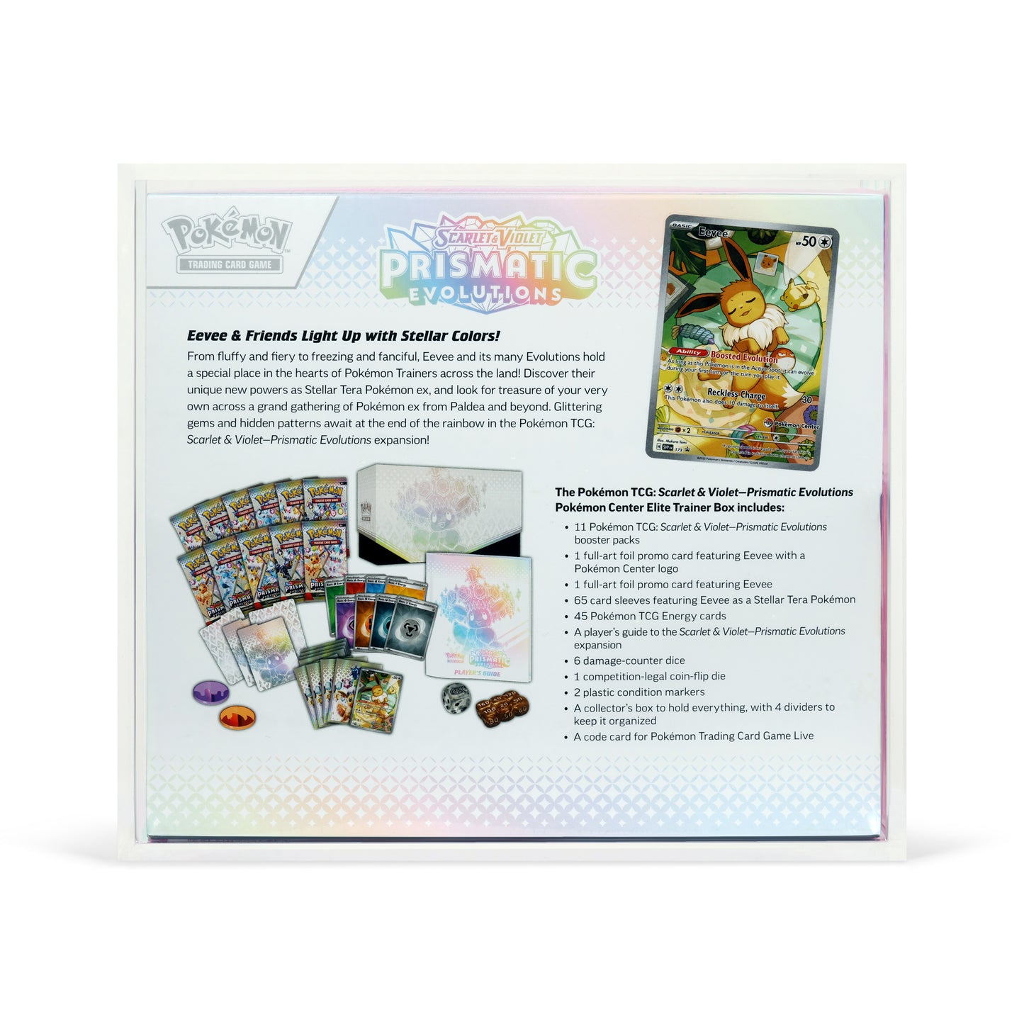 Aurora Acrylic ETB Case With Magnetic Lid