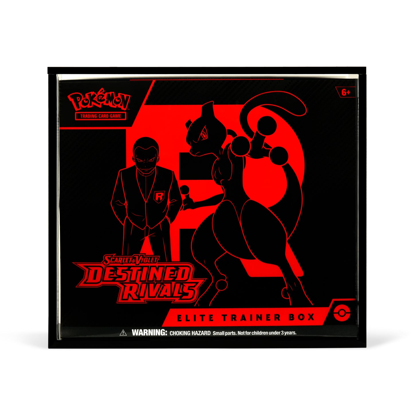 Black Acrylic Display Case for Pokémon Elite Trainer Boxes With Magnetic Lid