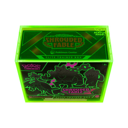 NEON Green ETB Acrylic Case With Magnetic Lid