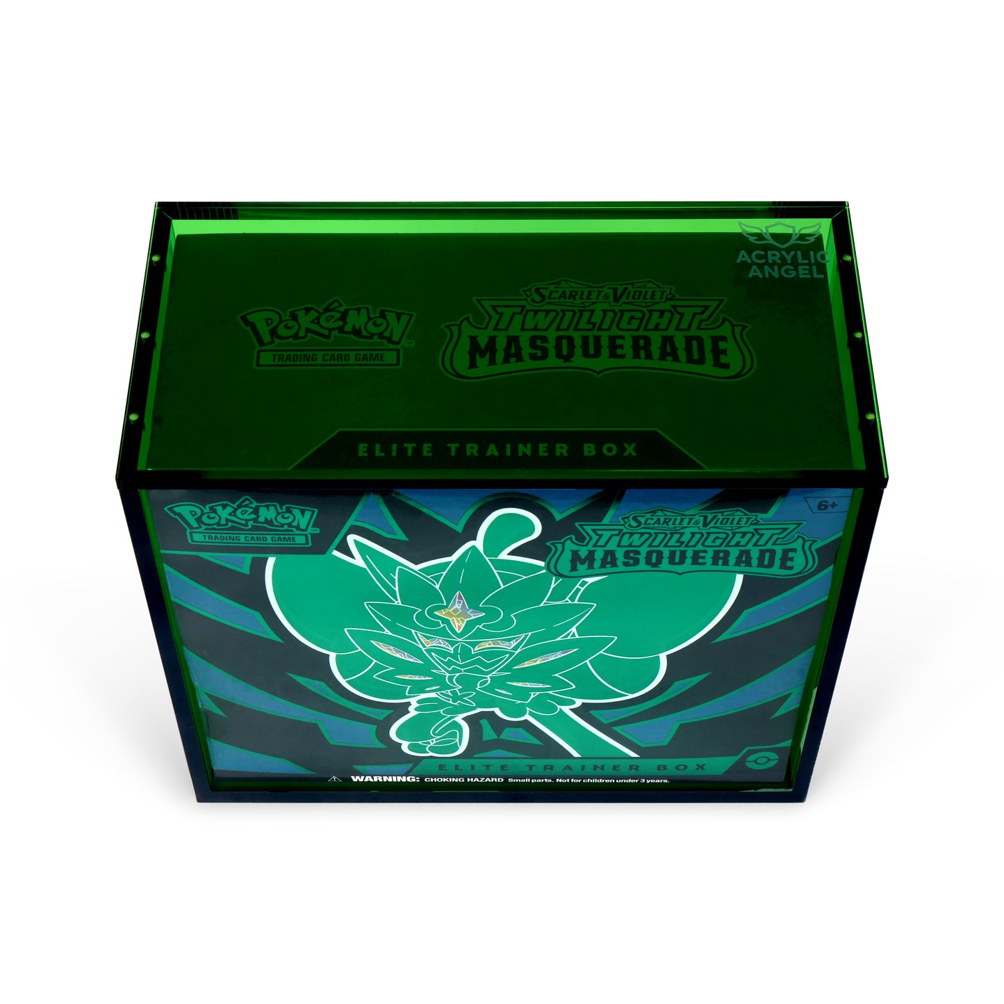 Emerald Green Acrylic ETB Case With Magnetic Lid