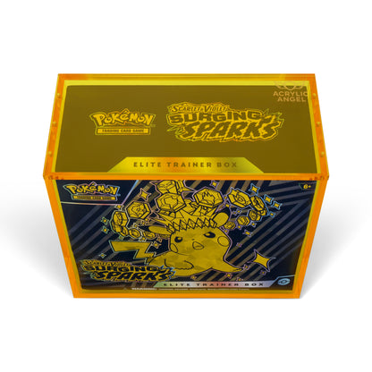 Electric Yellow Acrylic ETB Case With Magnetic Lid