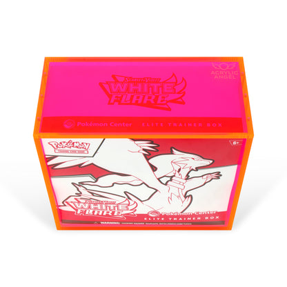 Neon Pink Colored Acrylic ETB Case With Magnetic Lid